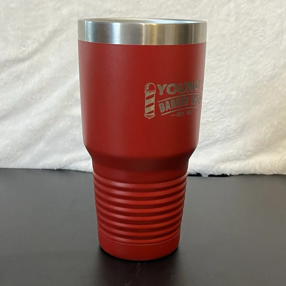 YOUNG's BARBER SHOP Polar Camel Tumbler Cup Red 8